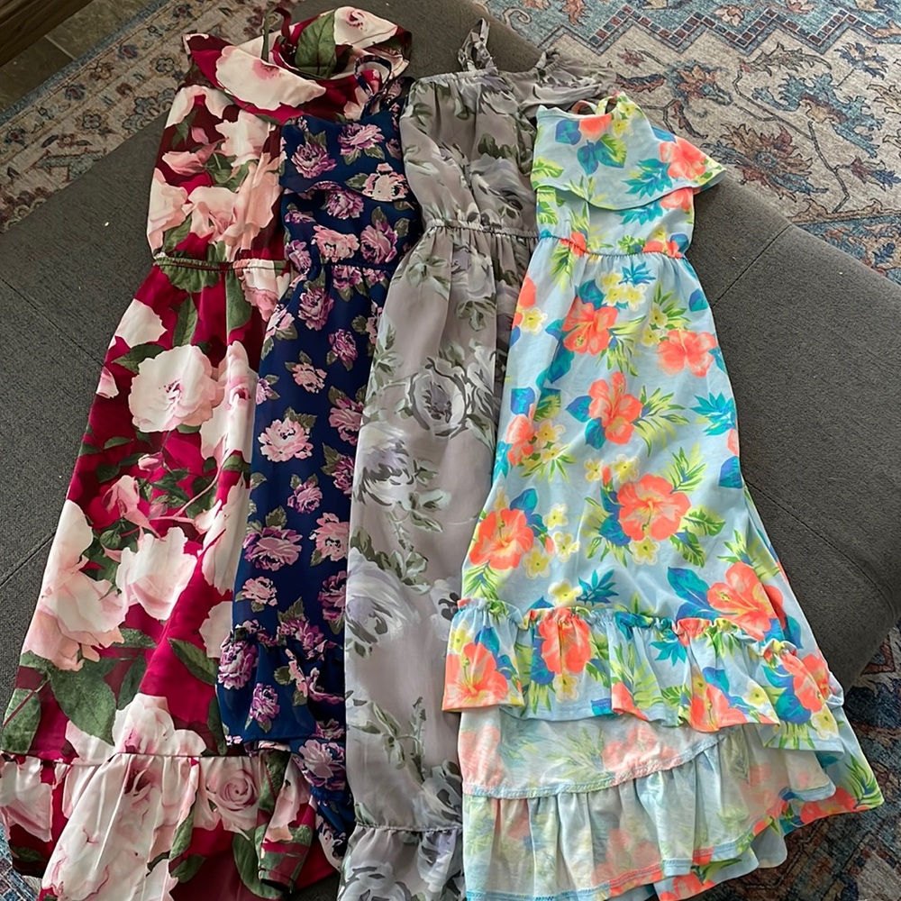 Bundle of girls dresses size M 7/8